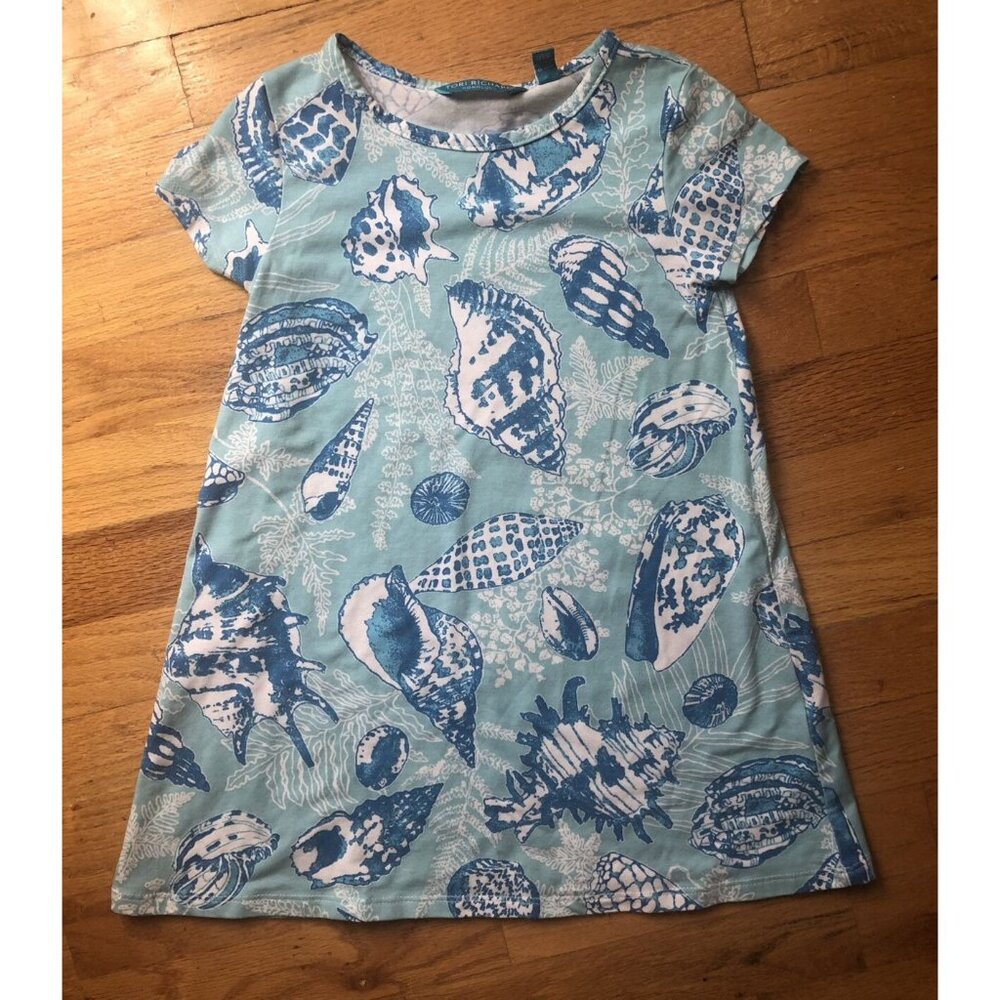 Tori Richard Size 4/5 Blue Shell Dress